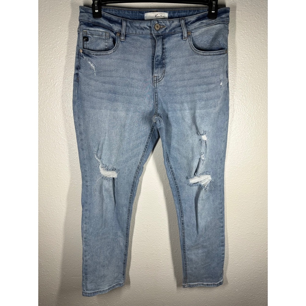 KanCan Jeans Women 11/29 Blue‎ Distressed Skinny ST1459TC-1-WO Light Wash Denim